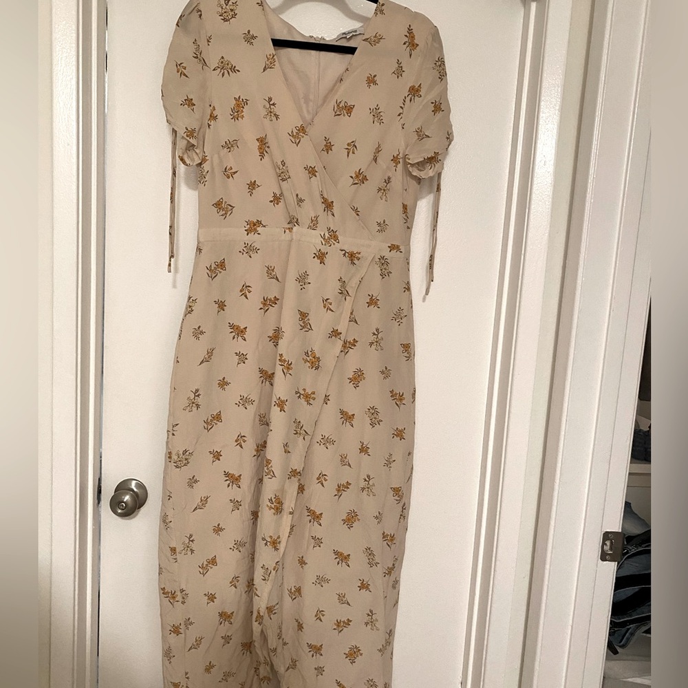 Madewell floral midi dress size 12